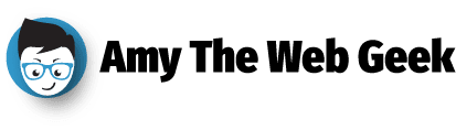 Amy The Web Geek logo and title